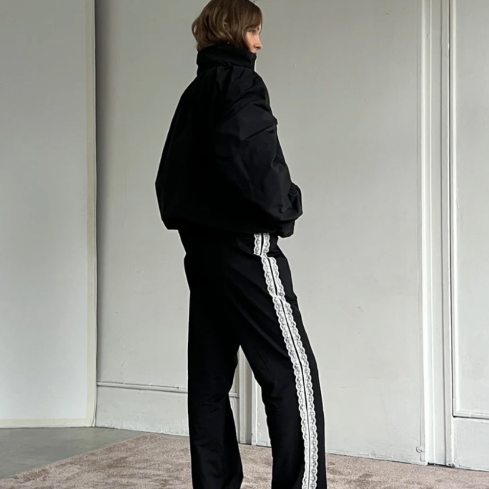 NWT A Bronze Age Sofina pants - black Panther twill.